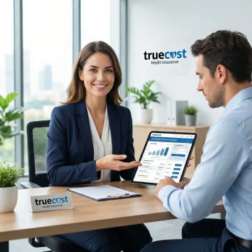 Dental insurance consultation showing coverage benefits and plan comparison