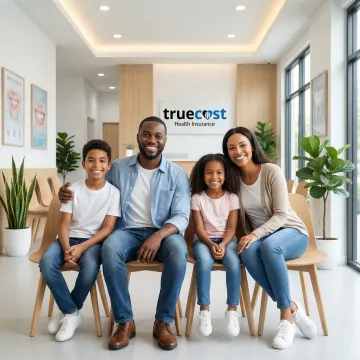 Family smiling with healthy teeth after dental checkup in Tallahassee