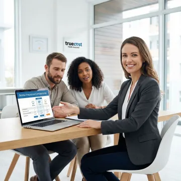 Professional dental insurance consultation meeting in Jefferson City office