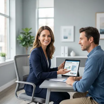 Insurance advisor helping Rock Hill client review dental plan options