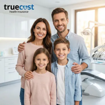 Family smiling after dental checkup in Satellite Beach