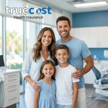 Tampa family smiling with healthy teeth after dental checkup