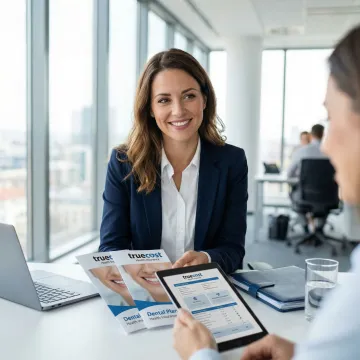 Dental insurance advisor explaining coverage options to Chattanooga client