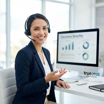 Insurance verification specialist on phone call assisting client with dental coverage questions