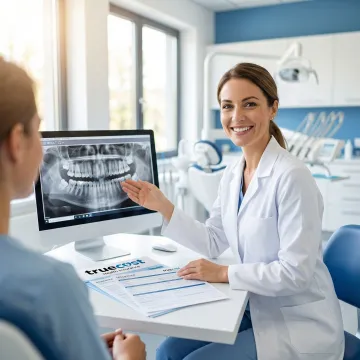 Patient consultation for wisdom teeth dental insurance coverage