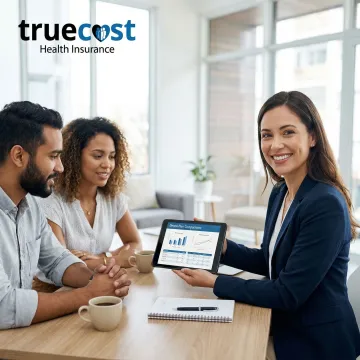 Licensed insurance advisor consulting with client about dental coverage options