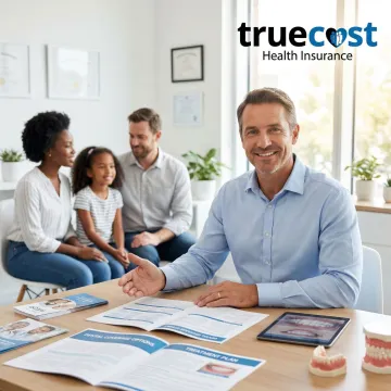 Family receiving comprehensive dental health consultation in Akron, Ohio