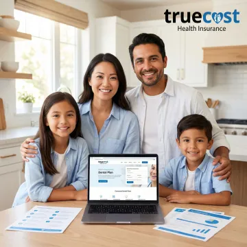 Family smiling confidently after comparing ACA dental insurance plans