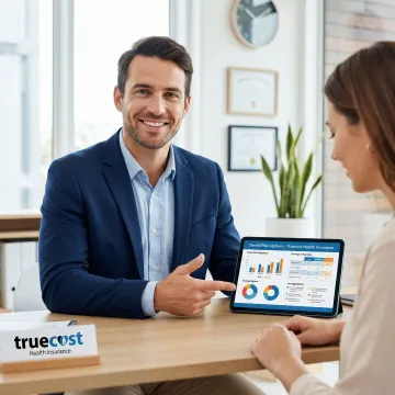 Licensed advisor helping client compare dental insurance plans