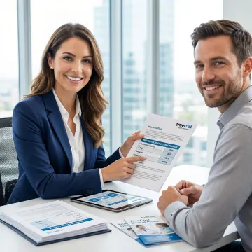 Dental insurance advisor reviewing preventive care benefits with client