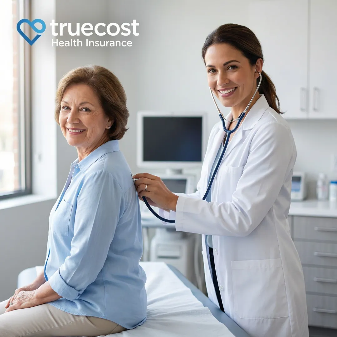 Doctor conducting preventive health screening with patient in modern medical office