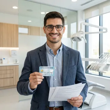 Iowa resident smiling after receiving dental insurance consultation