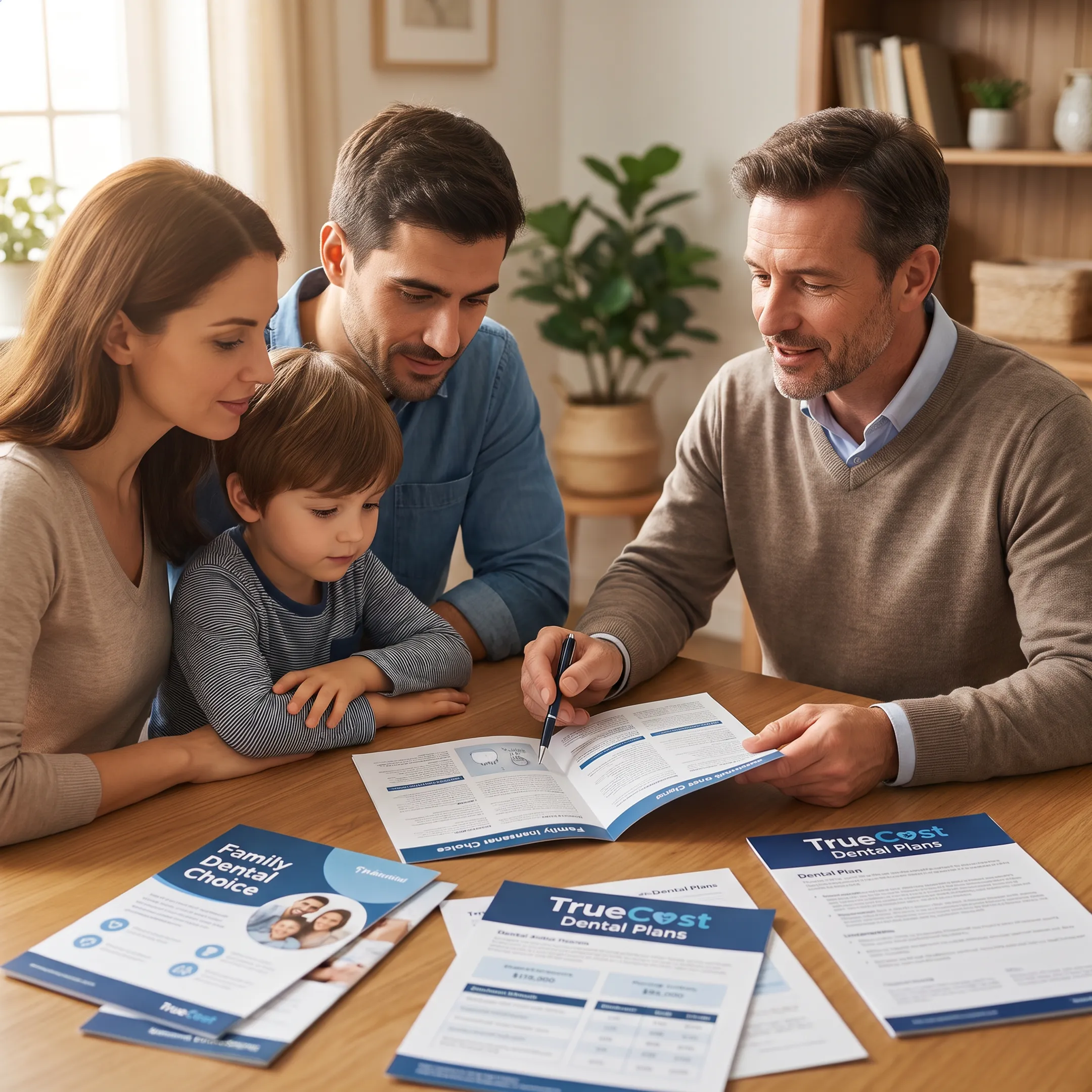 Advisor discussing dental insurance options with a Pennsylvania family
