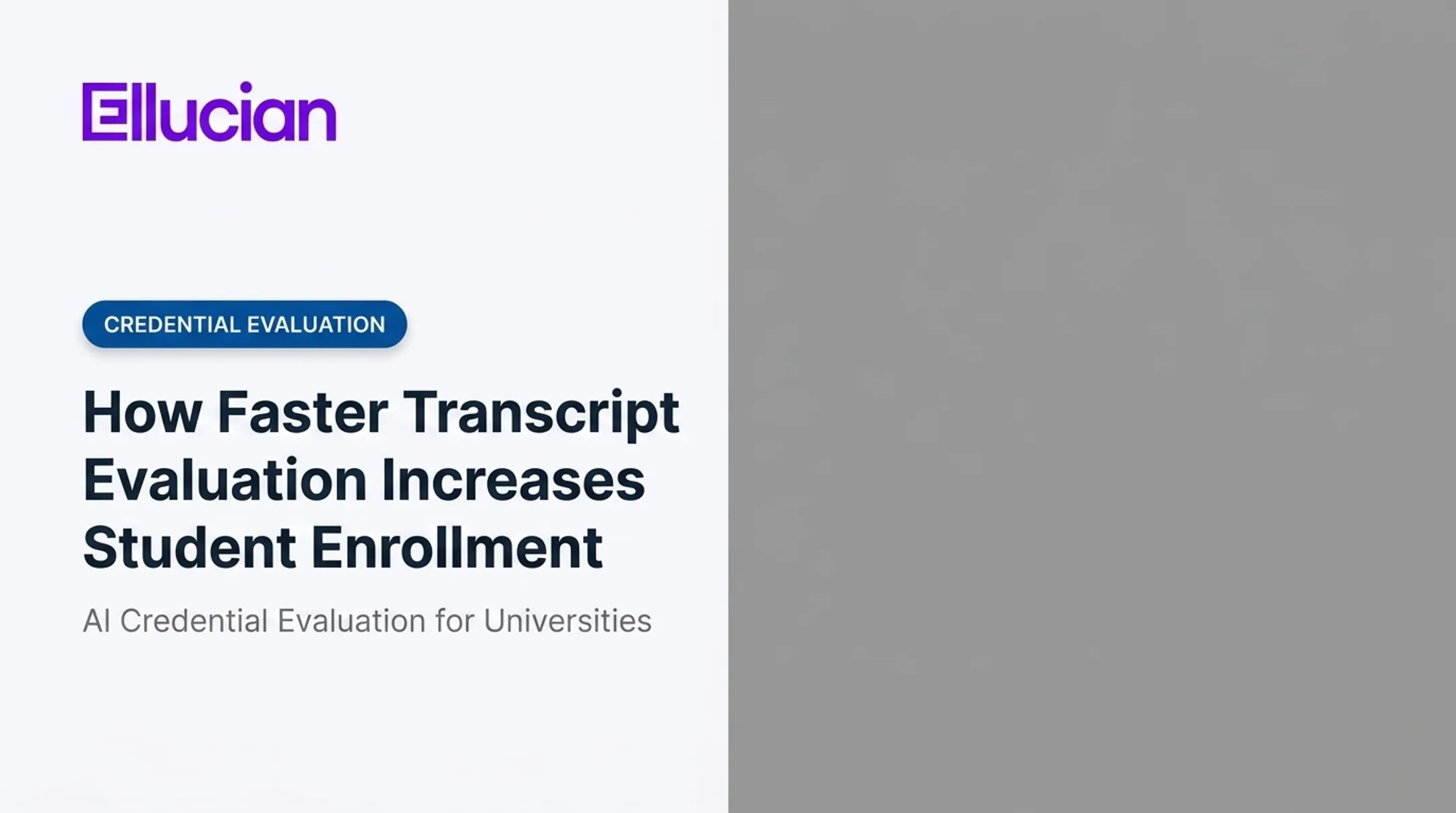 How Faster Transcript Evaluation Increases Student Enrollment