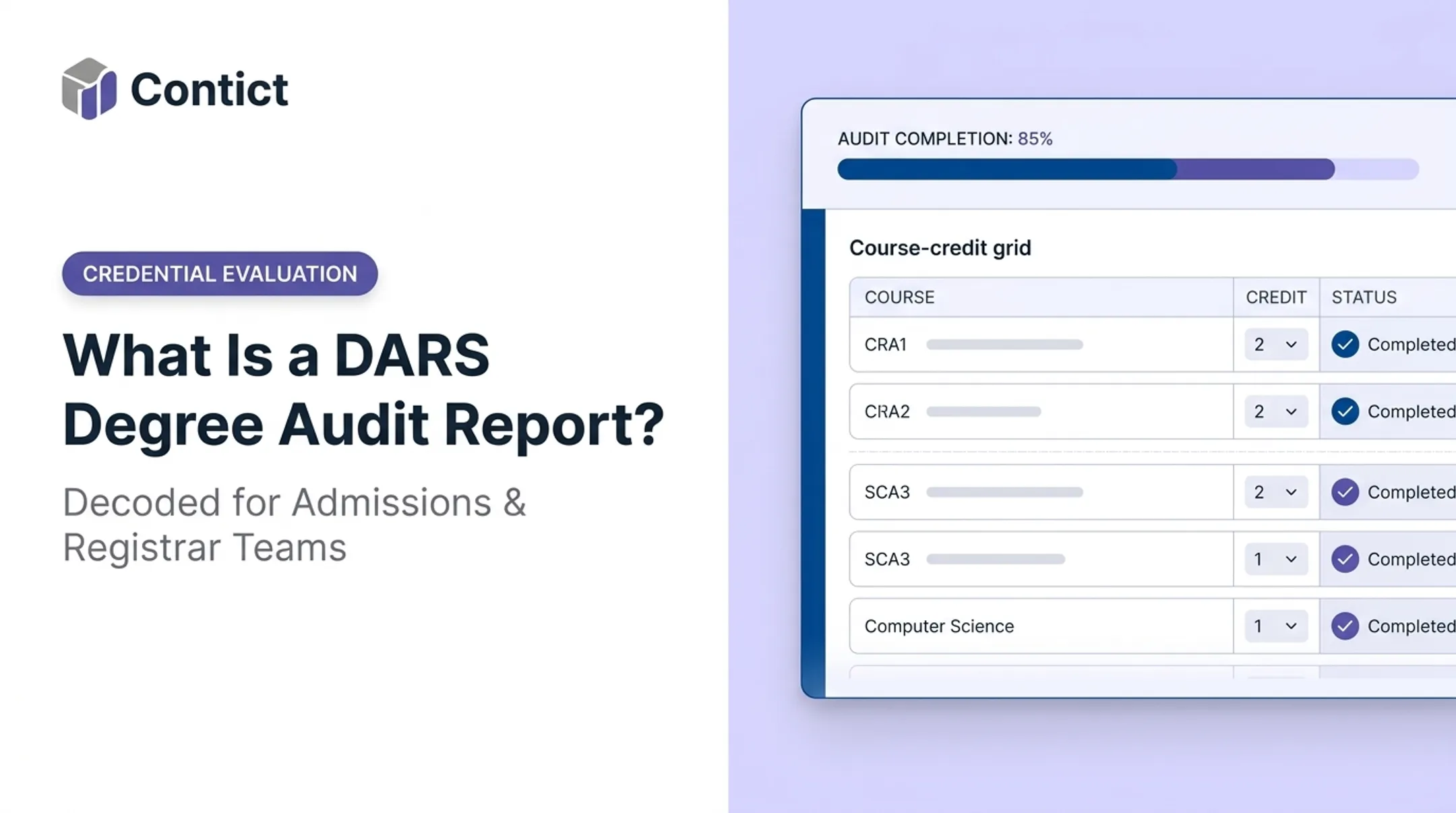 DARS Degree Audit Reports: What Registrars and Advisors Need to Know