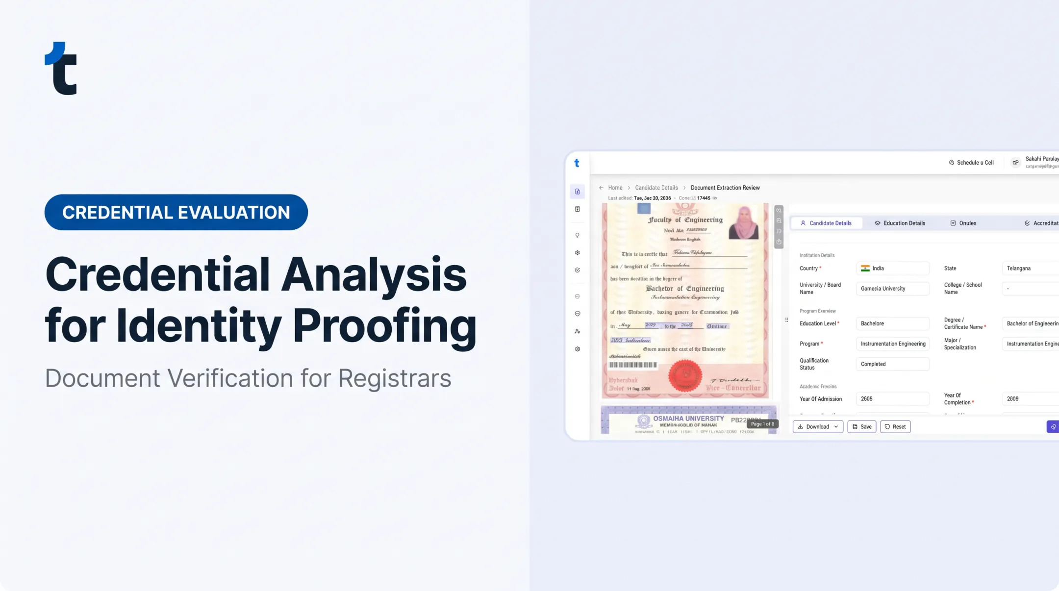 Credential Analysis for Identity Proofing