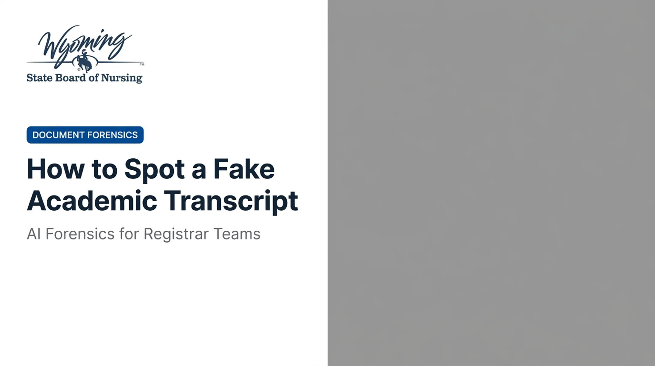 How to Spot a Fake Academic Transcript