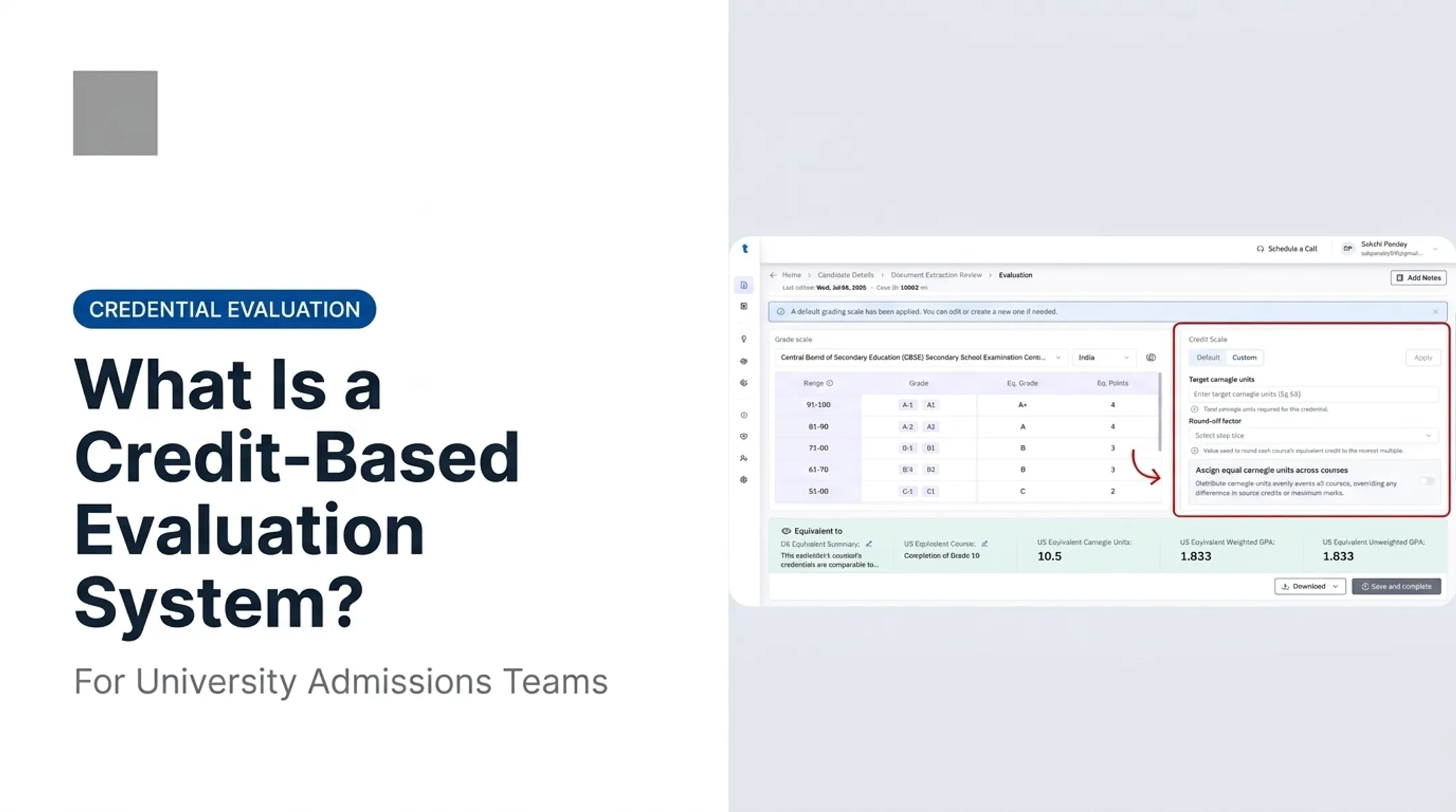What Is a Credit-Based Evaluation System?