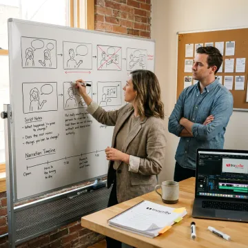 Motion video production storyboard process