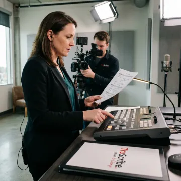 Corporate live video production planning session