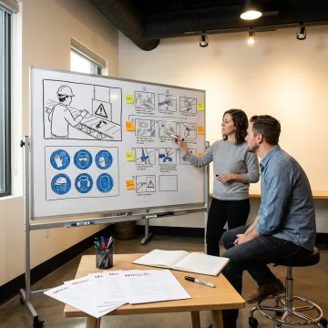 Whiteboard safety training video production