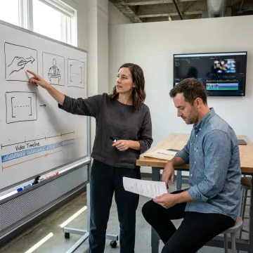 Trade show video storyboard production
