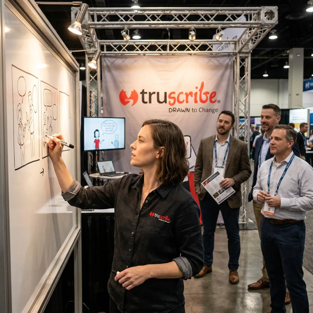 Whiteboard trade show video production