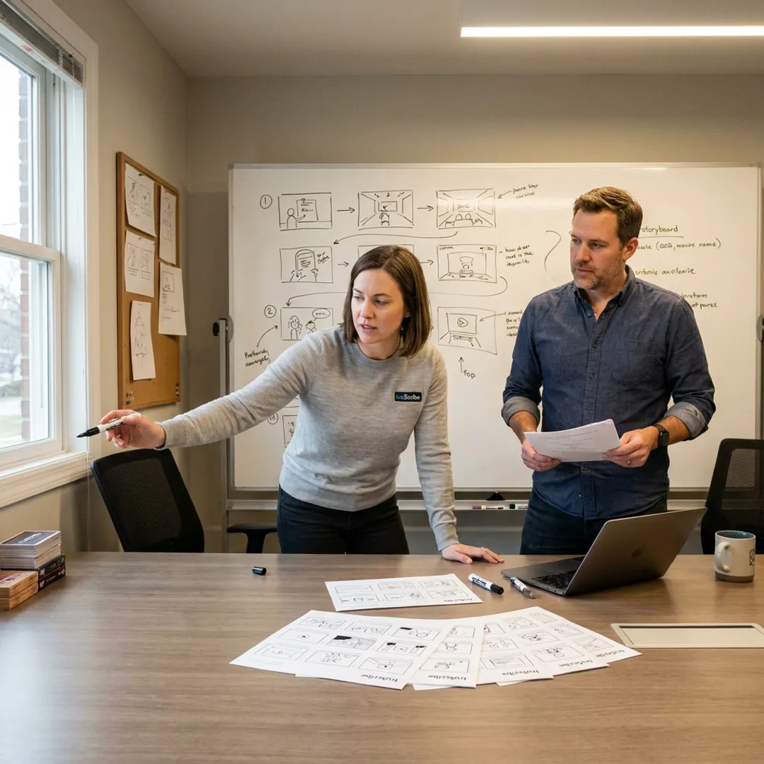 Storyboard planning for trade show animation