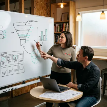 Animated sales video storyboard