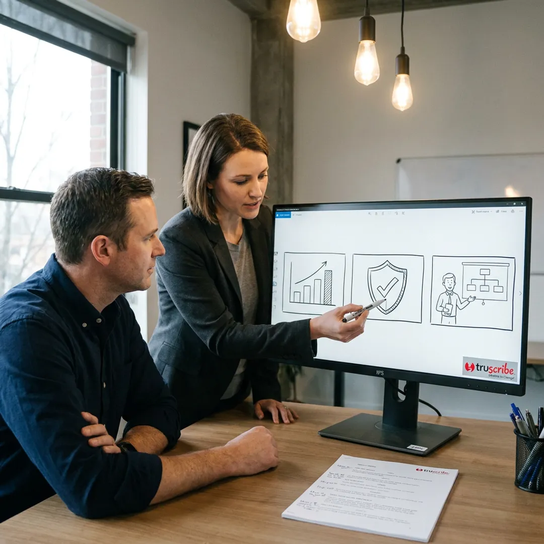 Finance animation video storyboard for corporate communication