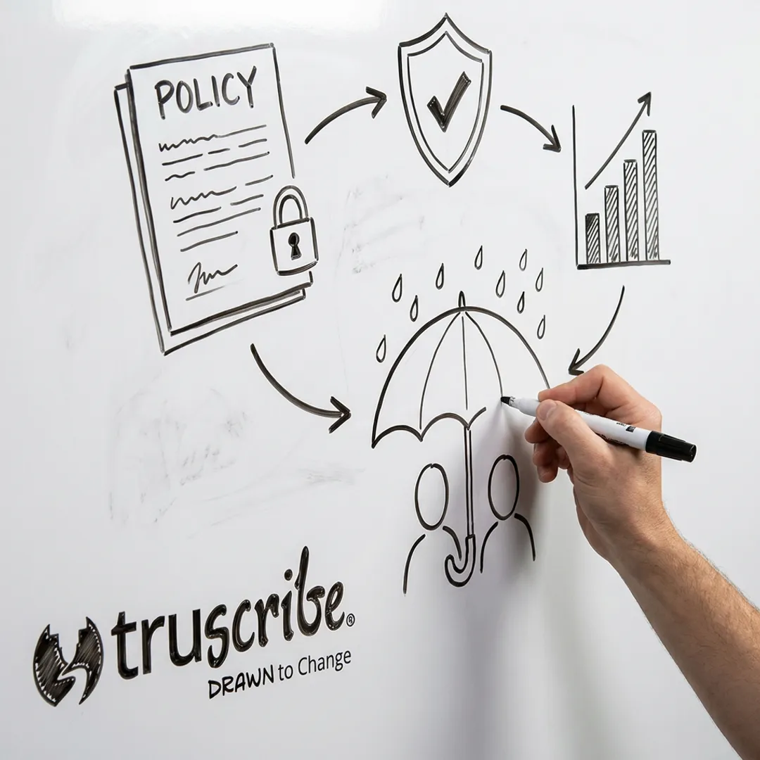 Hand-drawn insurance animation video