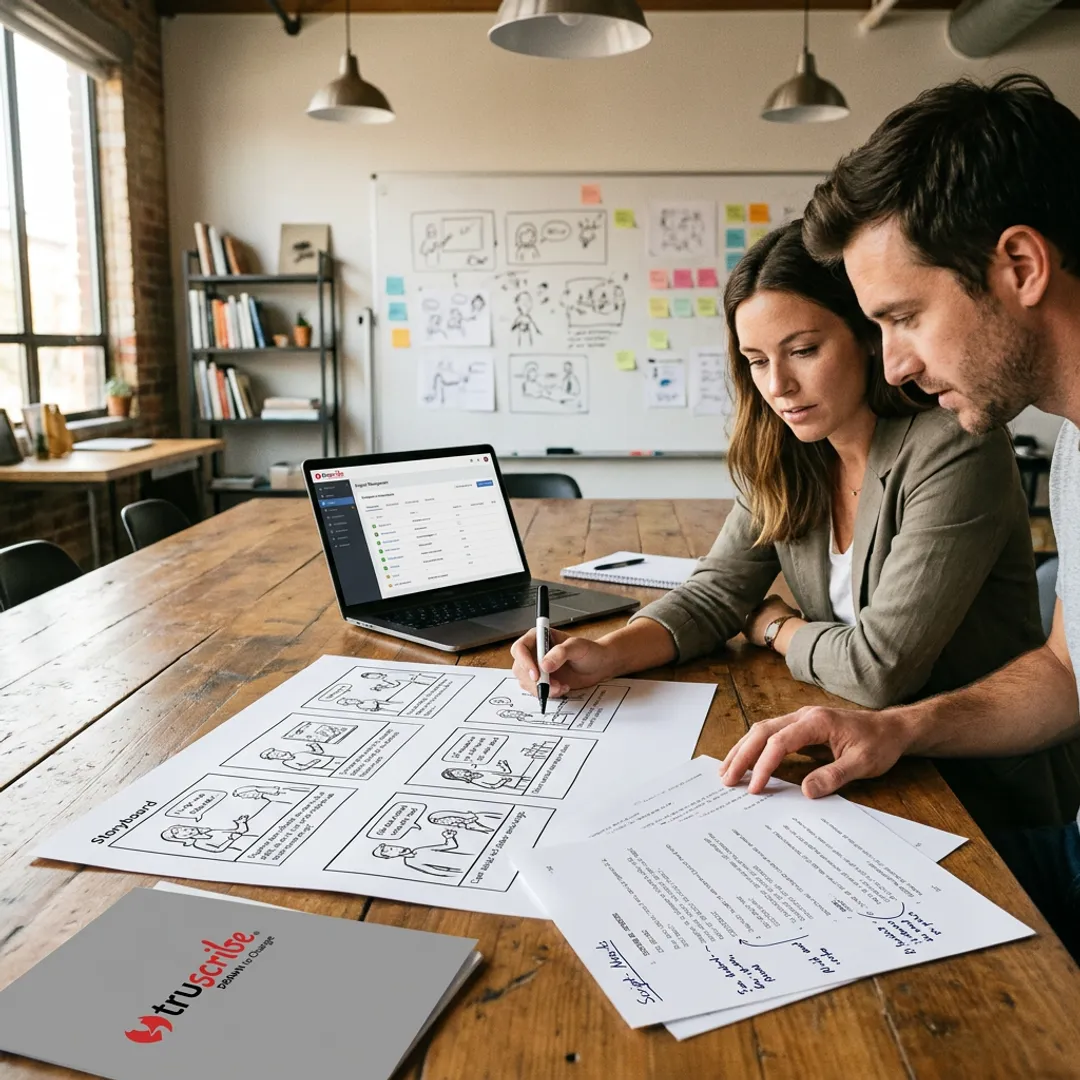 Whiteboard animation production process
