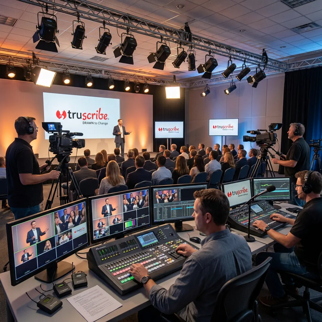 Corporate live event video streaming setup