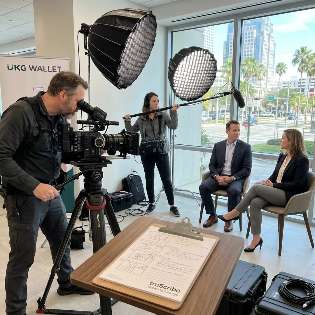 Professional video production setup in Tampa