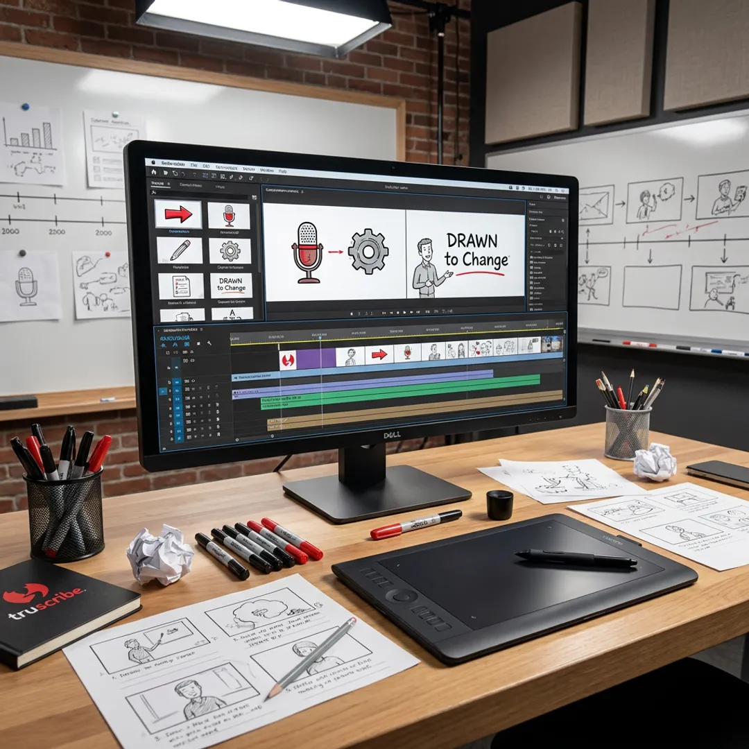 Online motion graphics design workspace