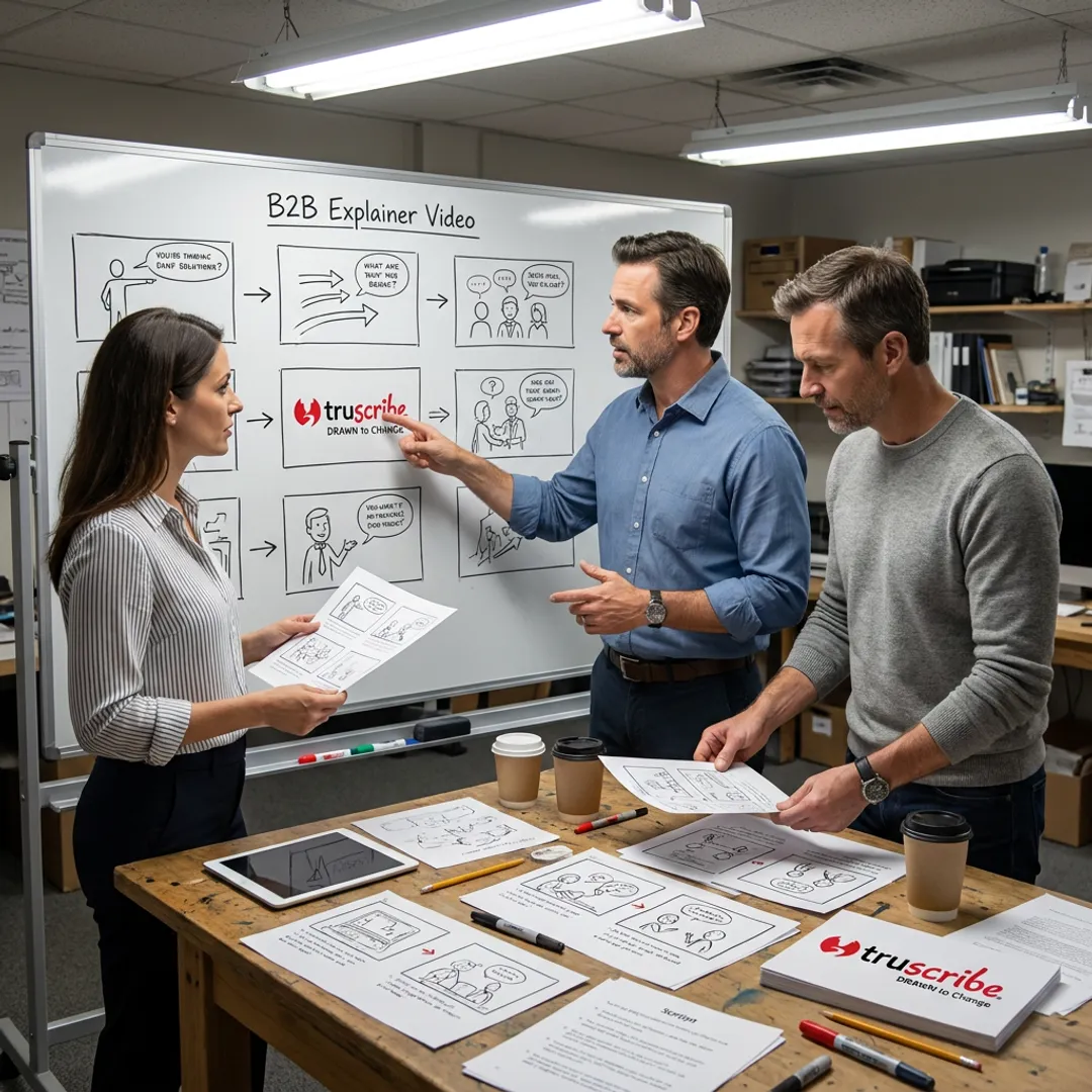 Whiteboard animation production process