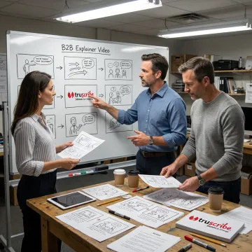 Whiteboard animation production process
