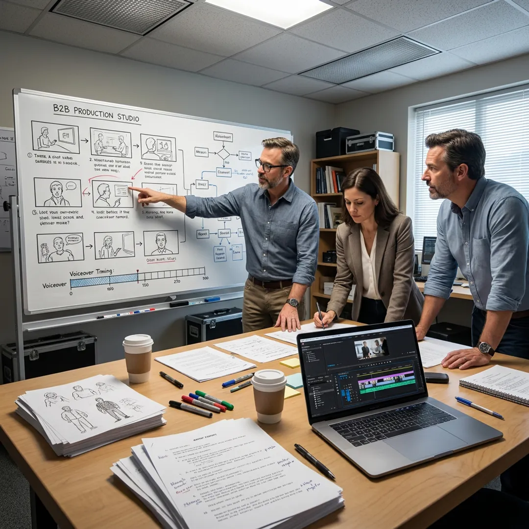 Animated video production storyboard process