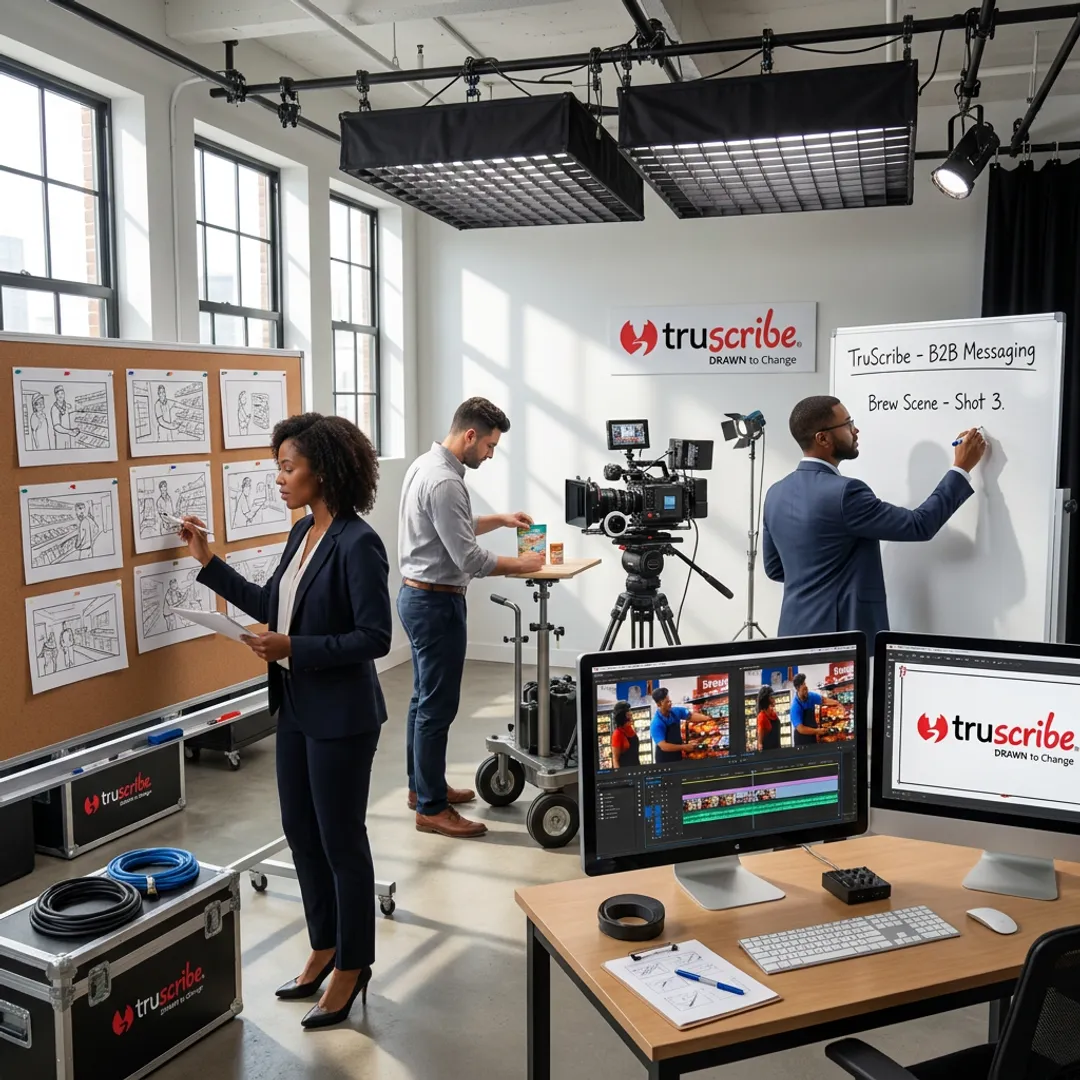 Enterprise video advert production team