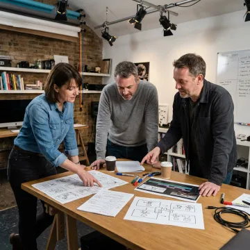 Enterprise video production storyboard process