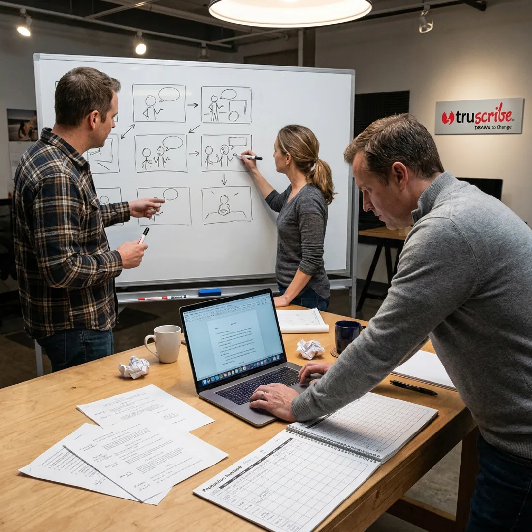 Sales video production storyboard and whiteboard animation planning