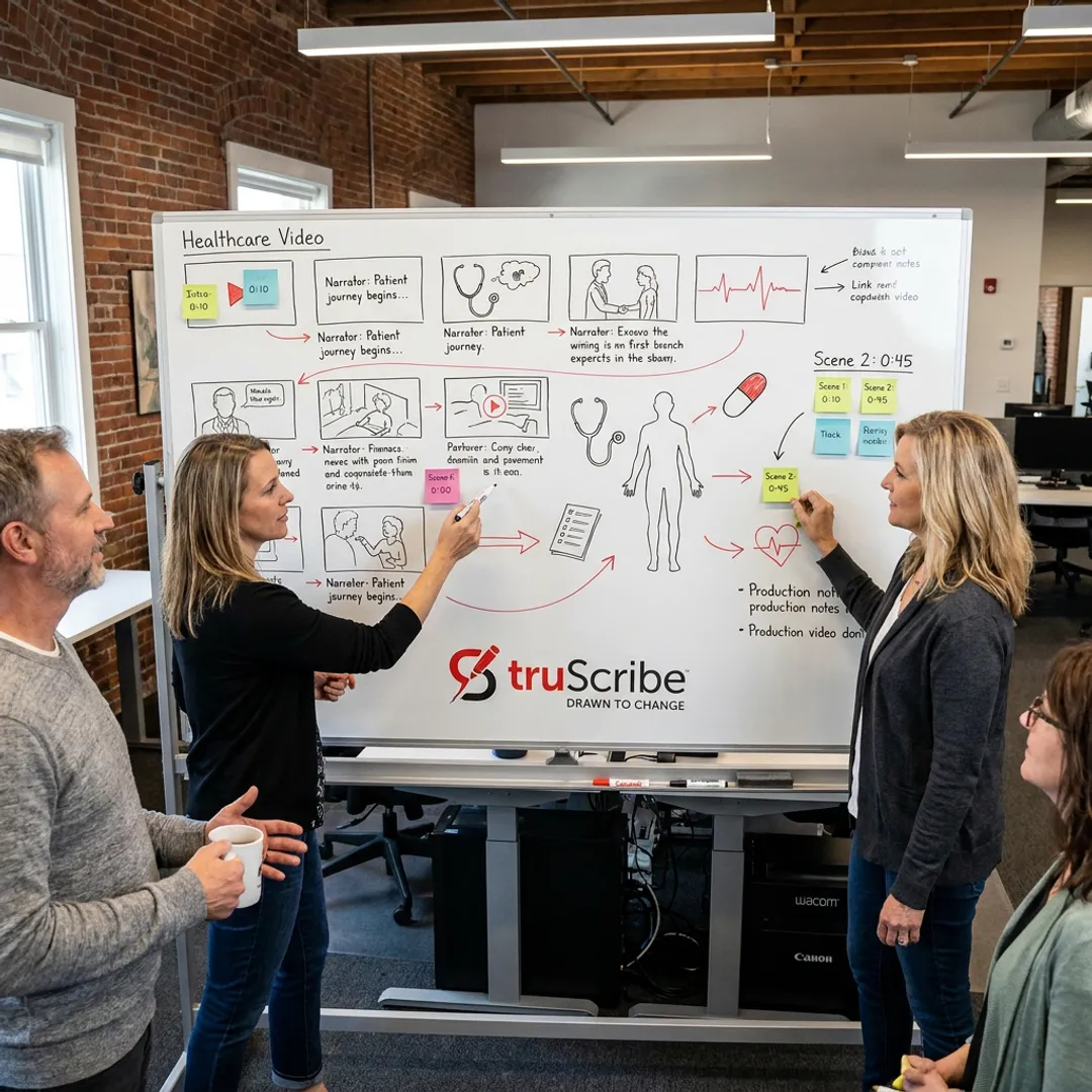 Healthcare video production storyboard planning