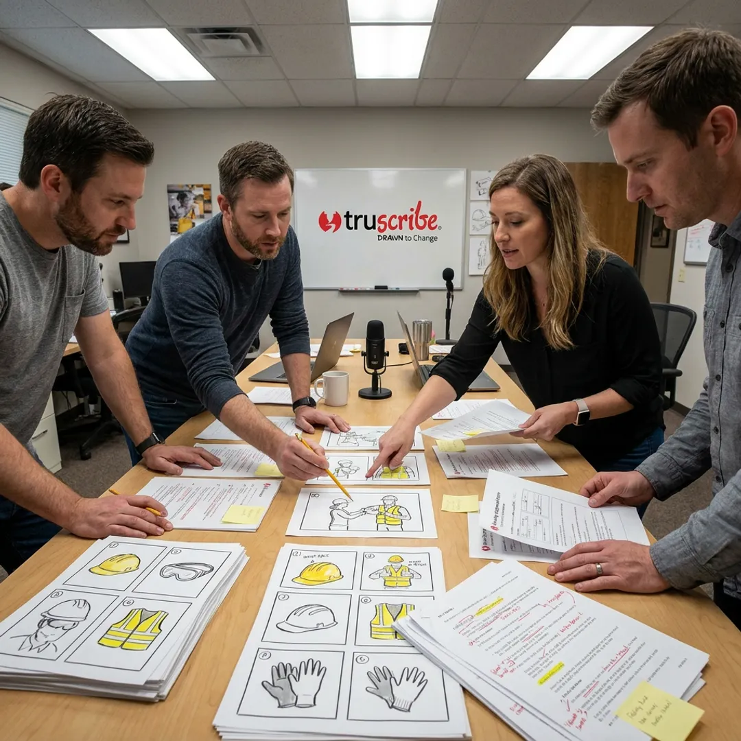 Safety training video production workflow