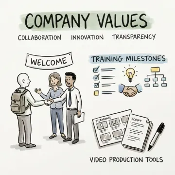 Company induction whiteboard video production