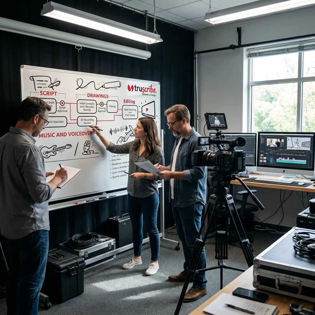 B2B commercial video production team