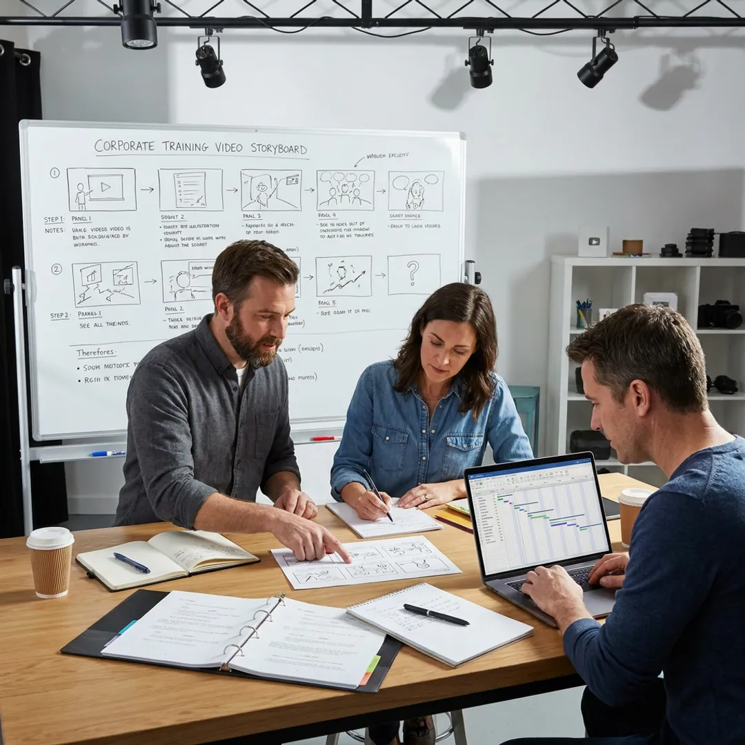 Whiteboard training video production process