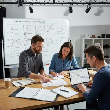 Whiteboard training video production process