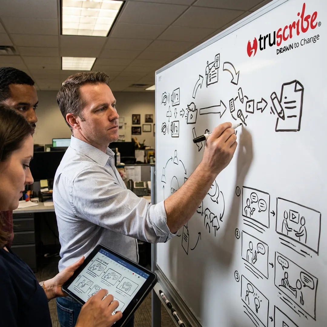 Enterprise whiteboard video illustration