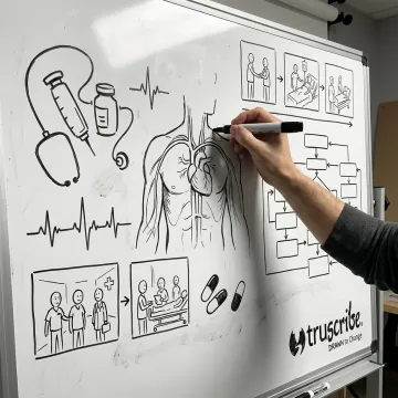 Medical explainer video illustration