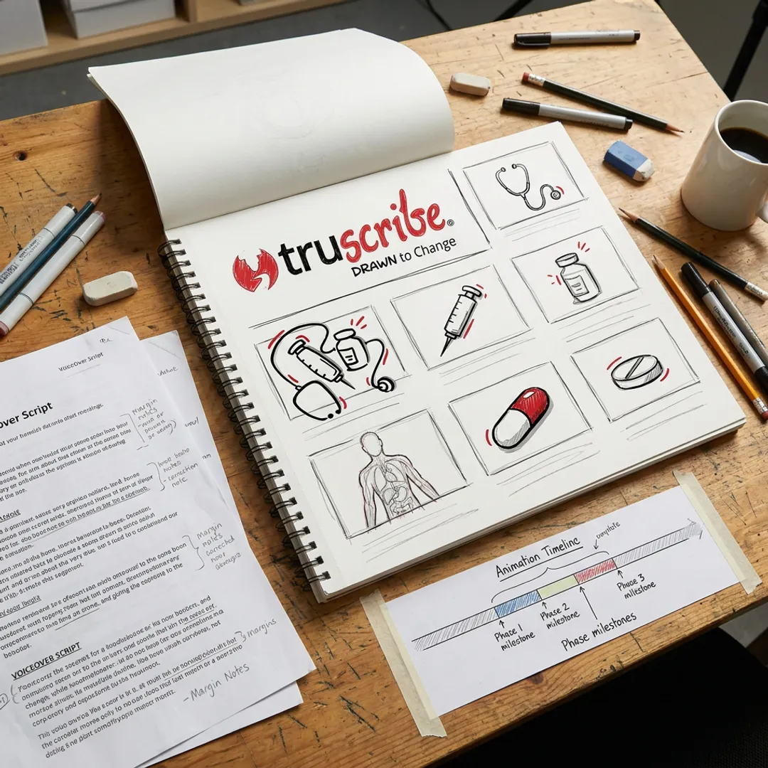 Medical explainer video production process